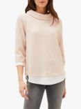 Phase Eight Mica Textured Jersey Top, Soft Pink