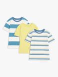 John Lewis & Partners Kids' Cotton Short Sleeve T-Shirts, Pack of 3, Yellow