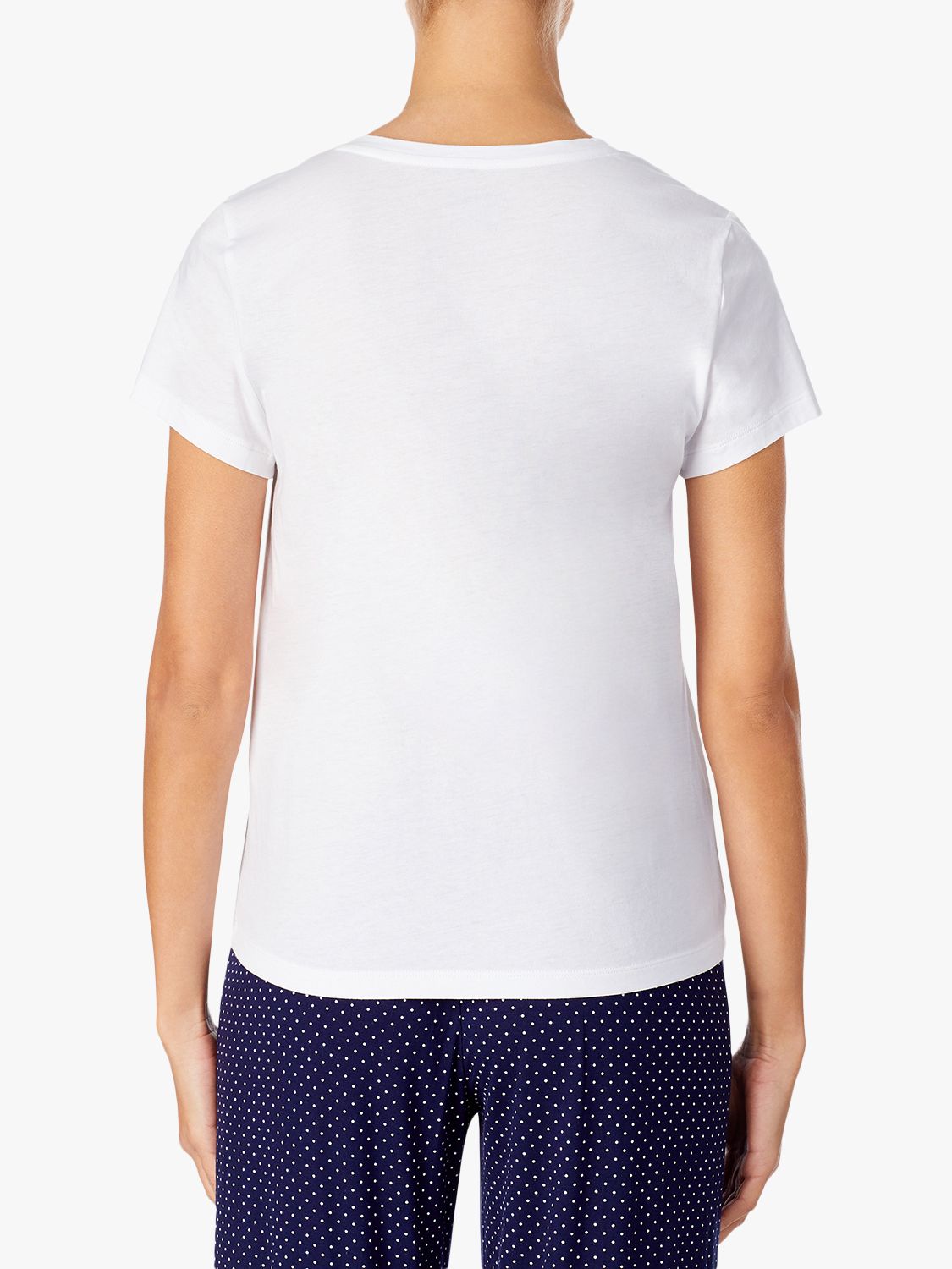 Lauren Ralph Lauren V-Neck Sleep T-Shirt, White, S