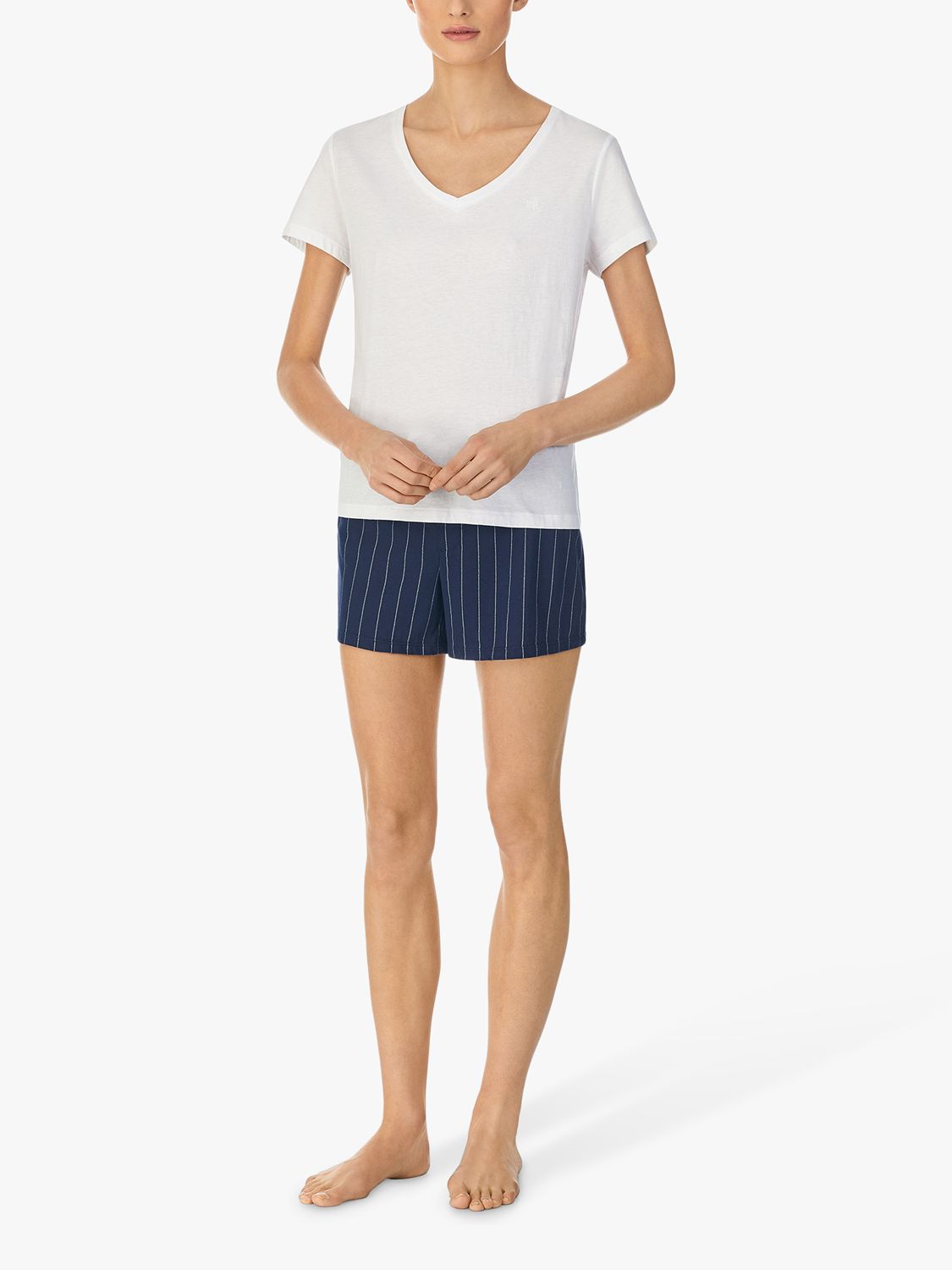 Lauren Ralph Lauren Core Stripe Cotton Pyjama Boxer Shorts