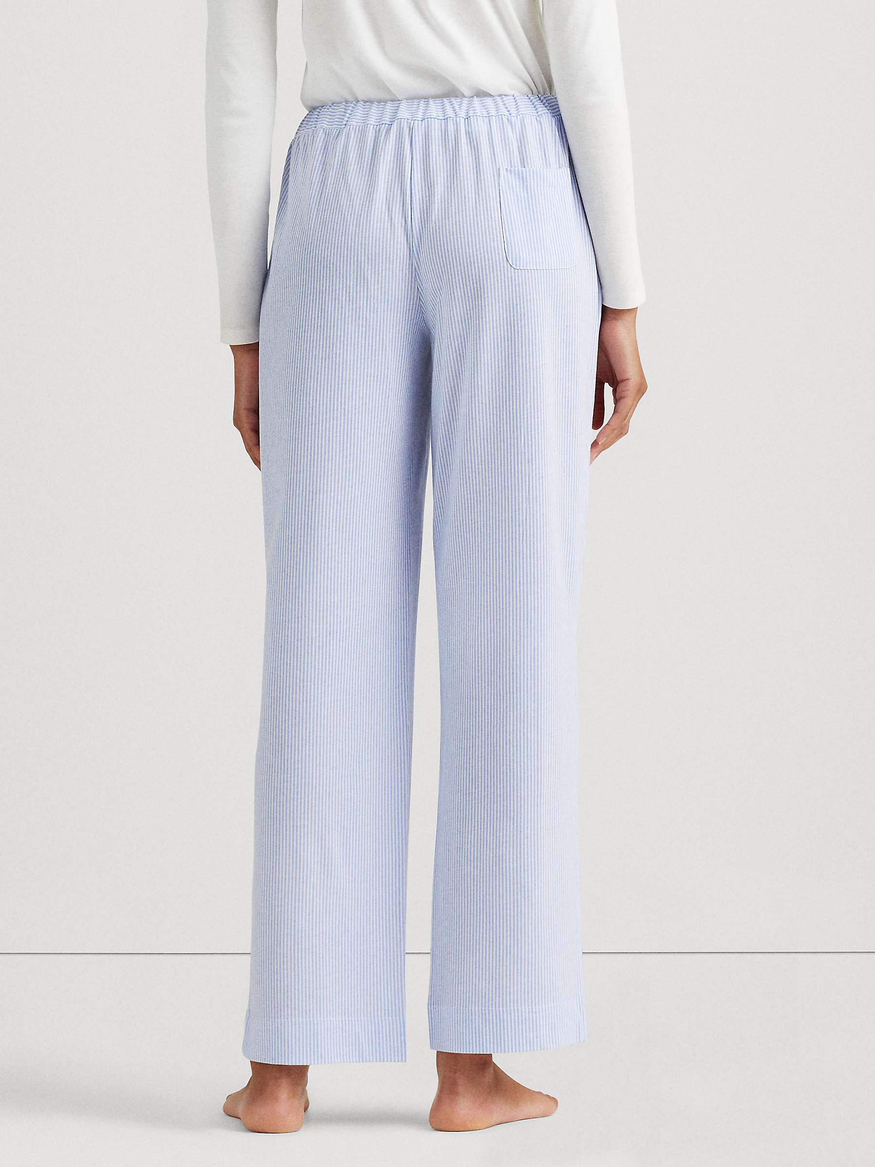 Buy Lauren Ralph Lauren Core Stripe Cotton Pyjama Bottoms Online at johnlewis.com
