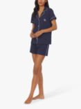 Lauren Ralph Lauren Shorty Spot Pyjama Set, Navy