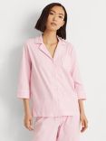 Lauren Ralph Lauren Capri Stripe Pyjama Set, Pink