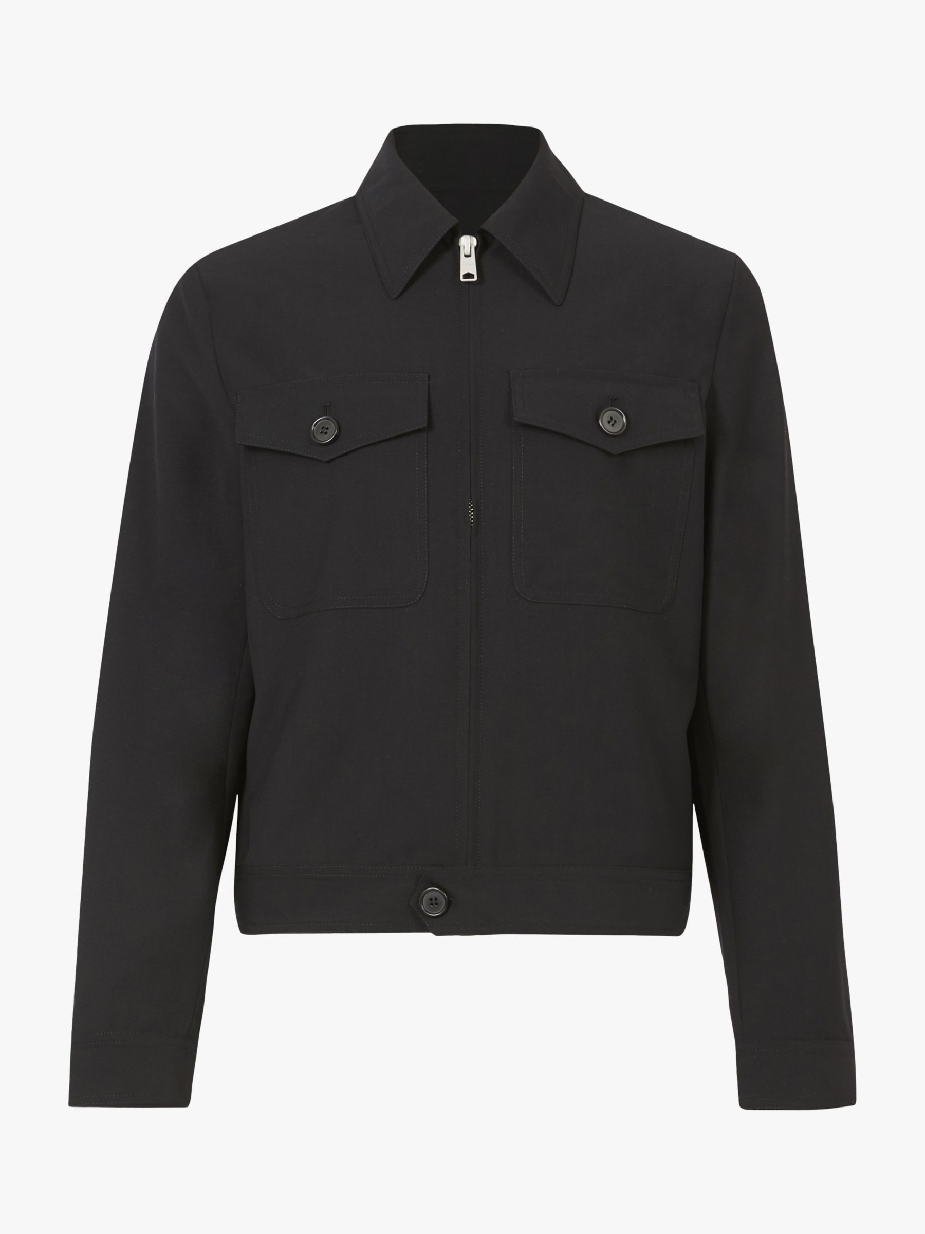 AllSaints Ima Plain Utility Jacket, Black