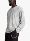 AllSaints Hagen Abstract Organic Cotton T-Shirt, Iced Grey