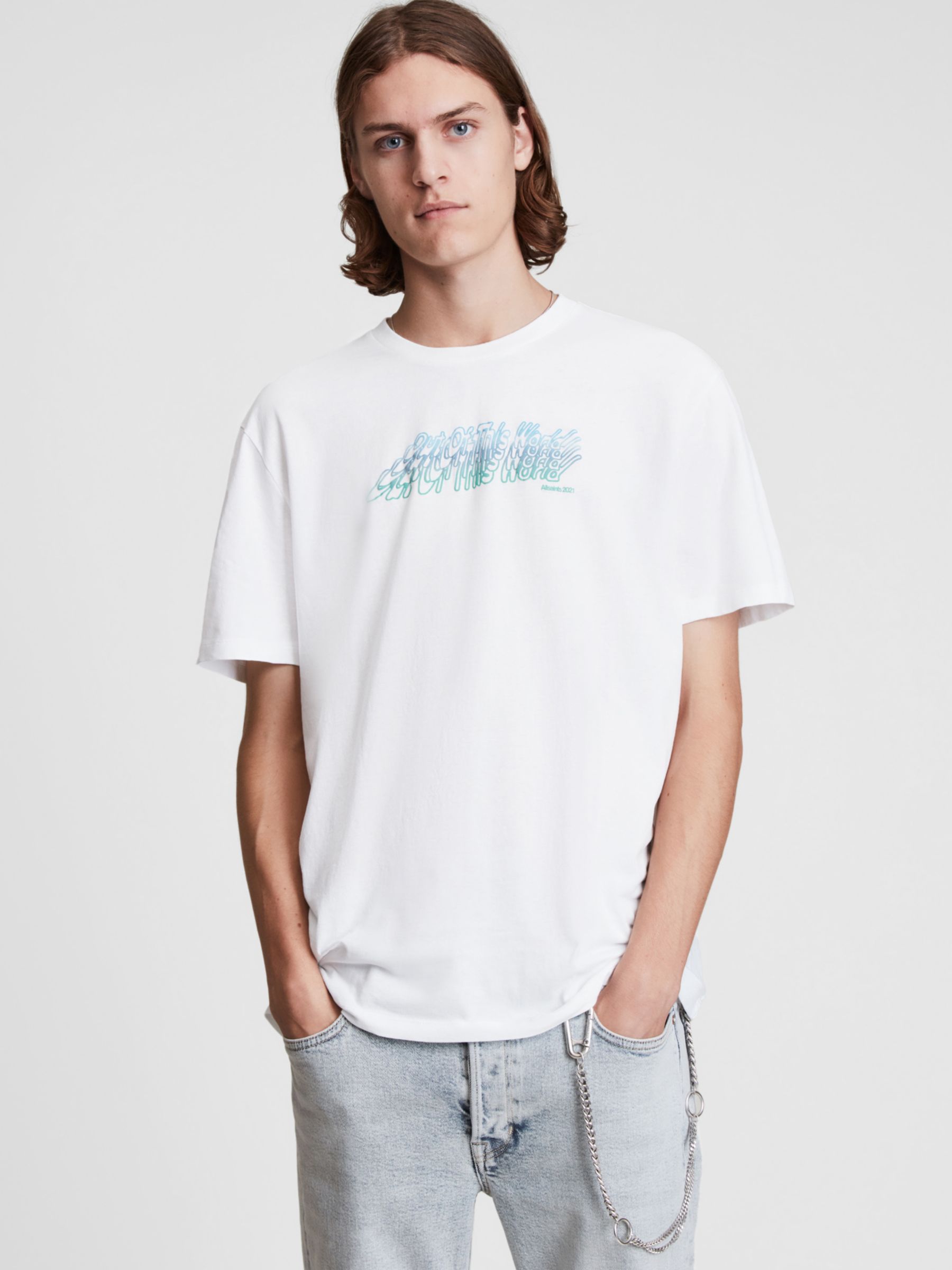 AllSaints Odyssey T-Shirt, Optic White