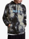 AllSaints Tempest Abstract Over the Head Hoodie, Washed Black