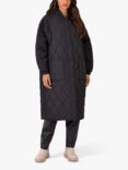Ro&Zo Longline Hooded Quited Puffer Jacket