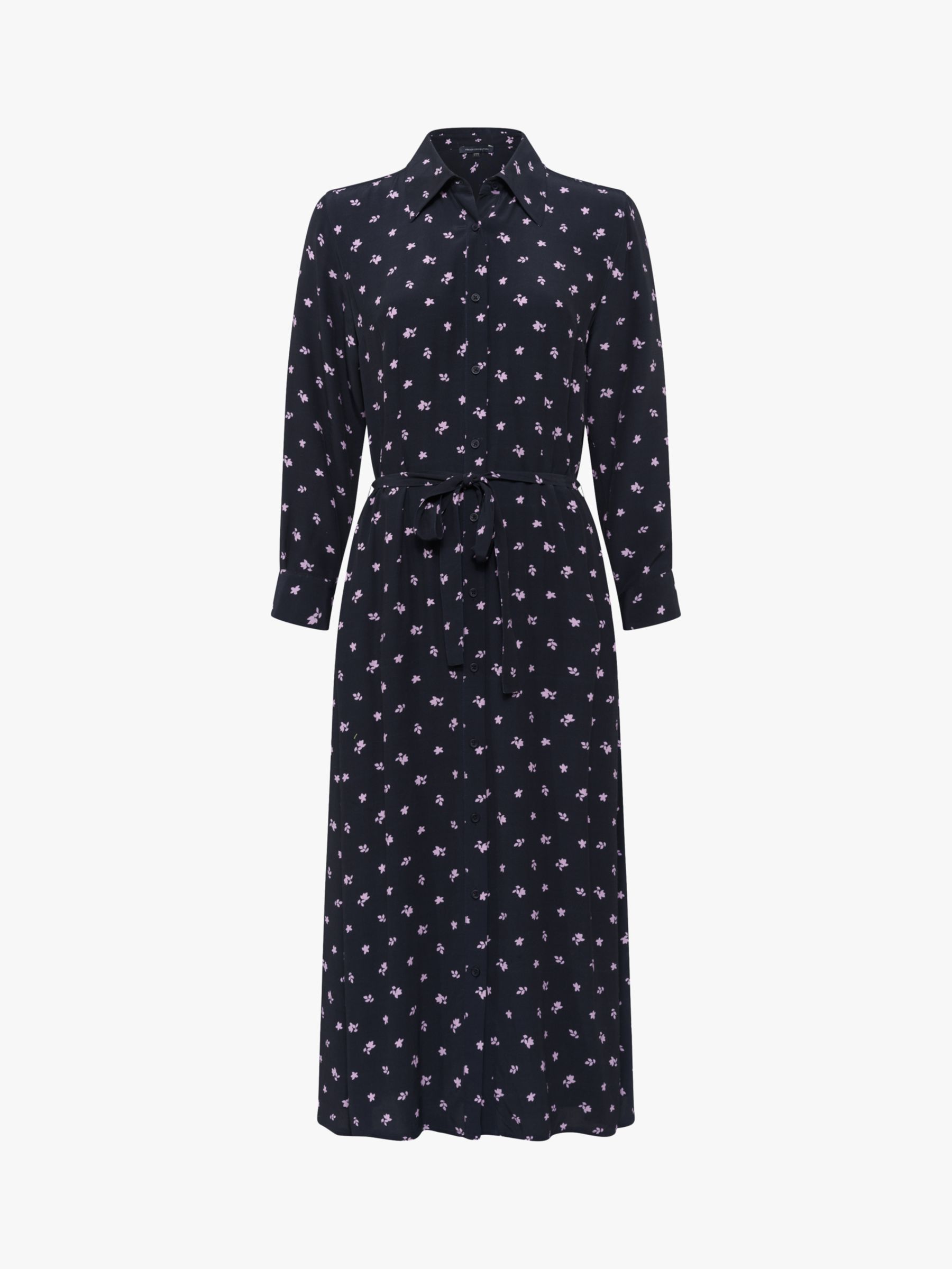 French Connection Augustine Delphine Shirt Dress, Utility Blue at John ...
