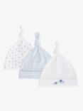 John Lewis Baby Elephant Knotted Hat, Pack of 3
