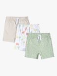 Mini Cuddles Baby Savannah Shorts, Pack of 3, Multi