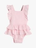Mini Cuddles Baby Frill Romper Dress, Pink