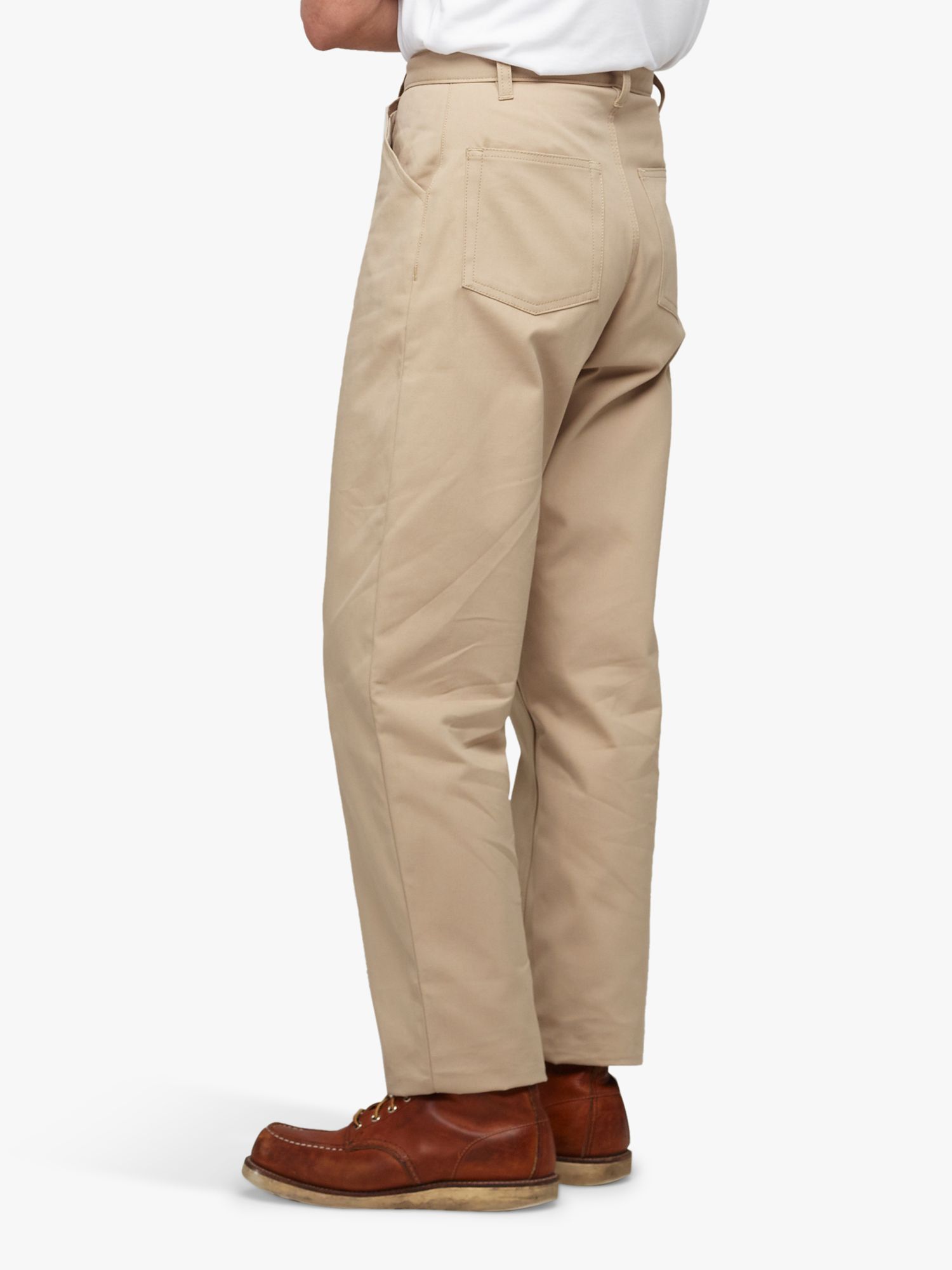 Men's Canvas Chore Trousers - Putty - Community Clothing