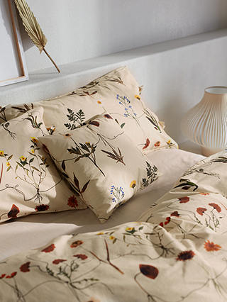 Mother Of Pearl Botanical Washed, How To Iron Double Duvet Cover