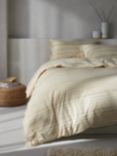 Mother of Pearl Stripe Organic Cotton Duvet Cover Set