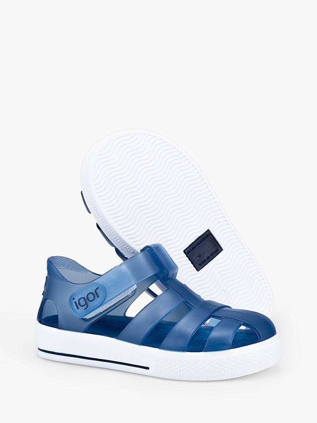 IGOR Kids' Star Jelly Sandals, Marino Blue