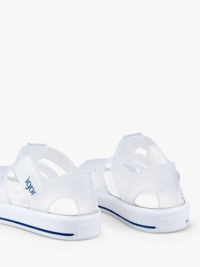 IGOR Kids' Star Jelly Sandals, White