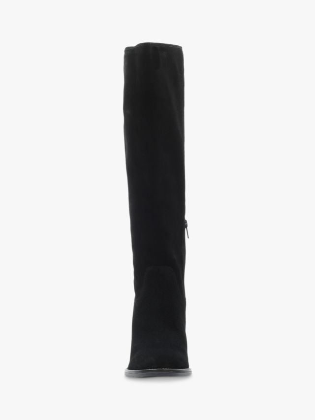 Clarks Park Rise Suede Knee Boots Black 3