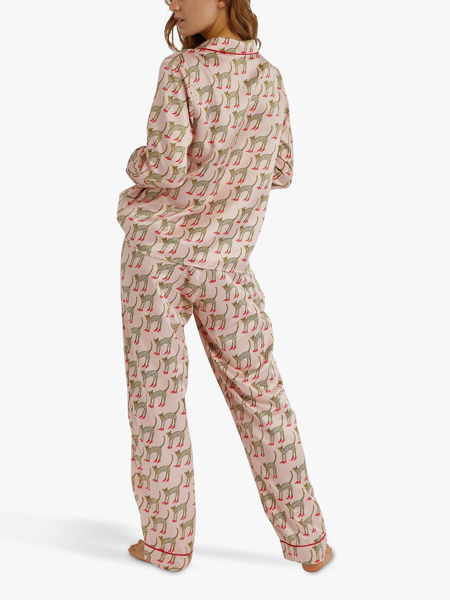 Buy Playful Promises Bouffants Cheetah in Heels Long Sleeve Pyjama Top, Mixed Print Online at johnlewis.com