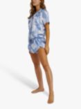 Playful Promises Logan Spector Statues Pyjama Shorts, Blue