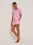 Their Nibs Jungle Carousel Short Pyjama Set, Pink