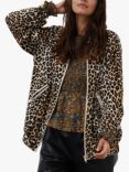 Lollys Laundry Sibling Leopard Print Jacket, Brown/Multi