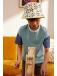 John Lewis ANYDAY Kids' Star Print Reversible Bucket Hat, Multi