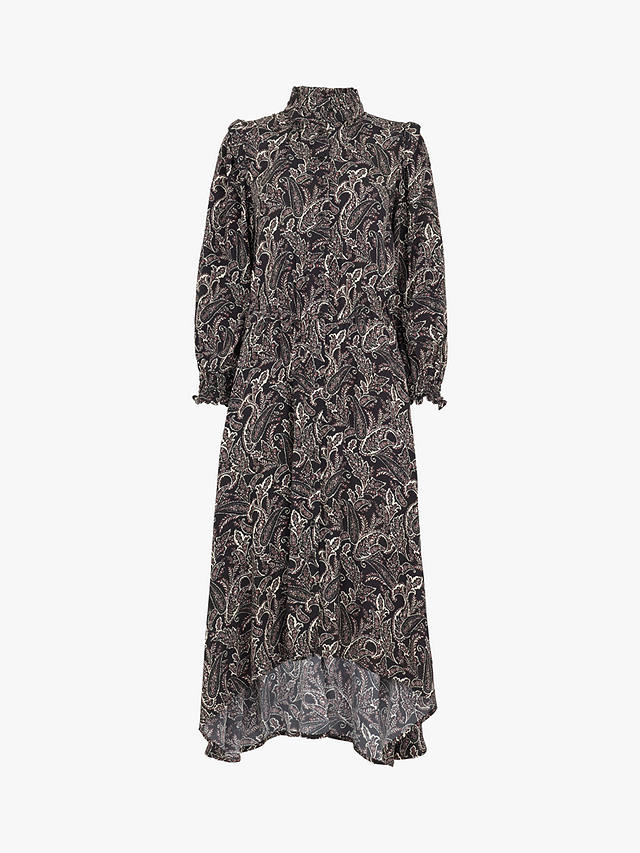 Baukjen Ada Paisley Midi Shirt Dress, Black