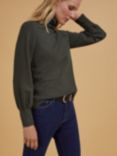 Baukjen Turtleneck Puff Sleeve Top