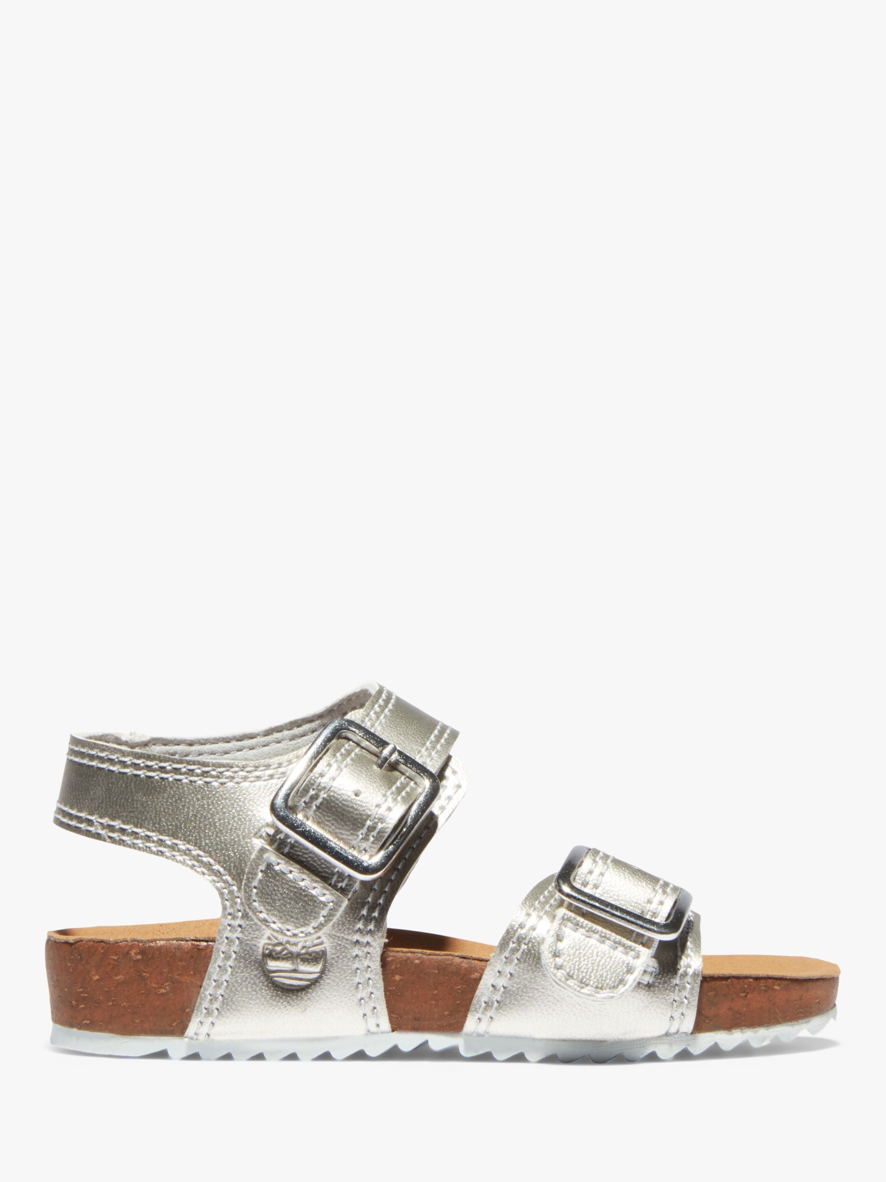 serie huurling Auckland Timberland Children's Castle Island Sandals, Silver at John Lewis & Partners