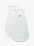 John Lewis Oh My Darling Bee & Stripe Print Sleeping Bag, 1 Tog, Pack of 2, Multi