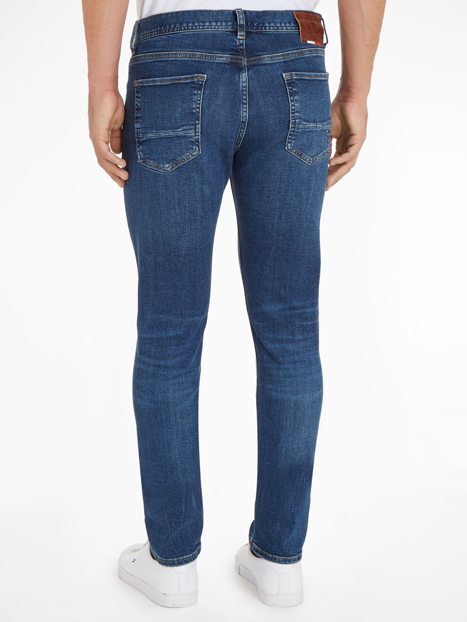 Tommy Hilfiger Core Slim Fit Bleecker Jeans, Oregon Indigo at John Lewis &  Partners