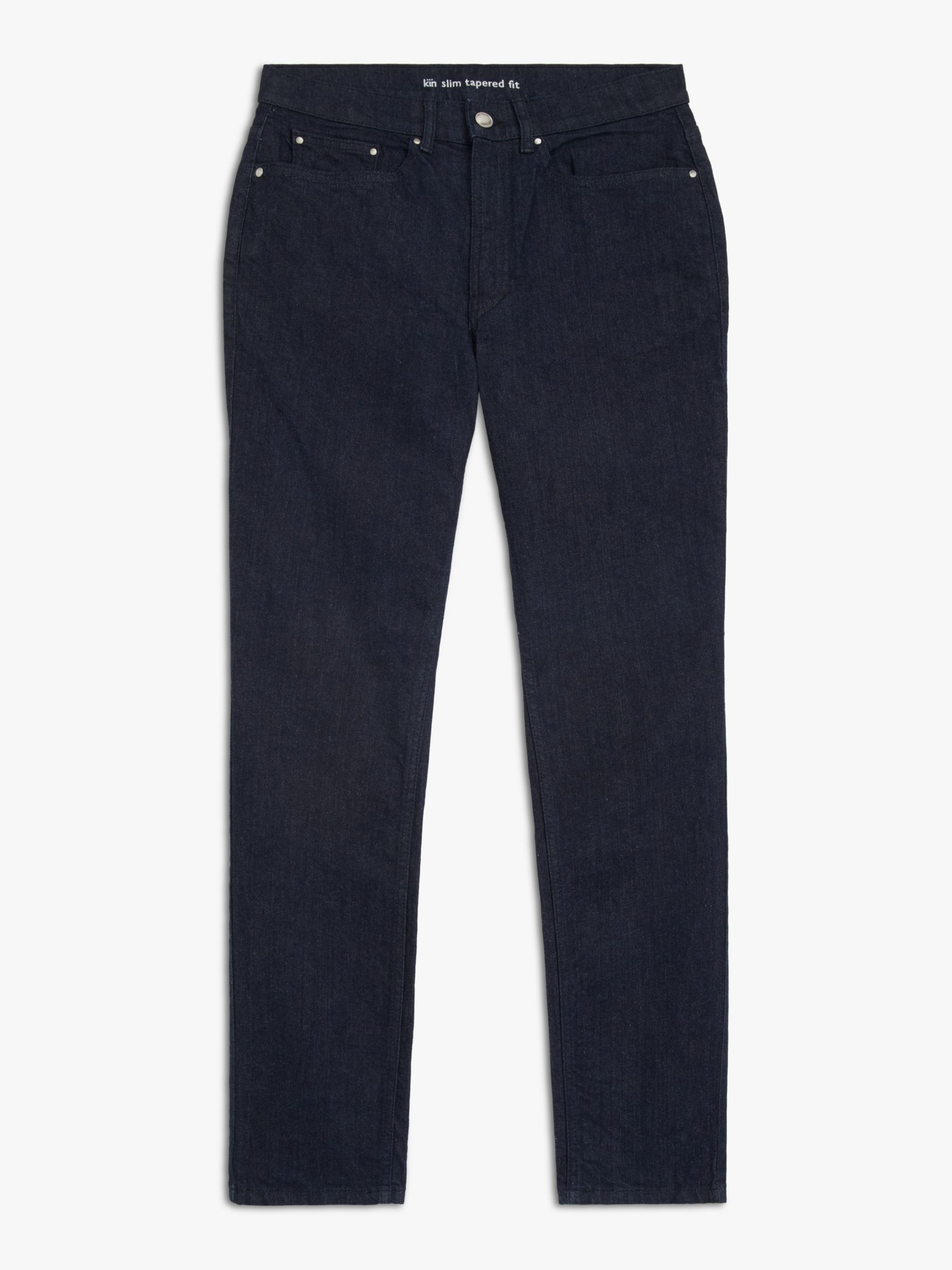 Buy Kin Slim Tapered Fit Denim Jeans, Raw Indigo Online at johnlewis.com