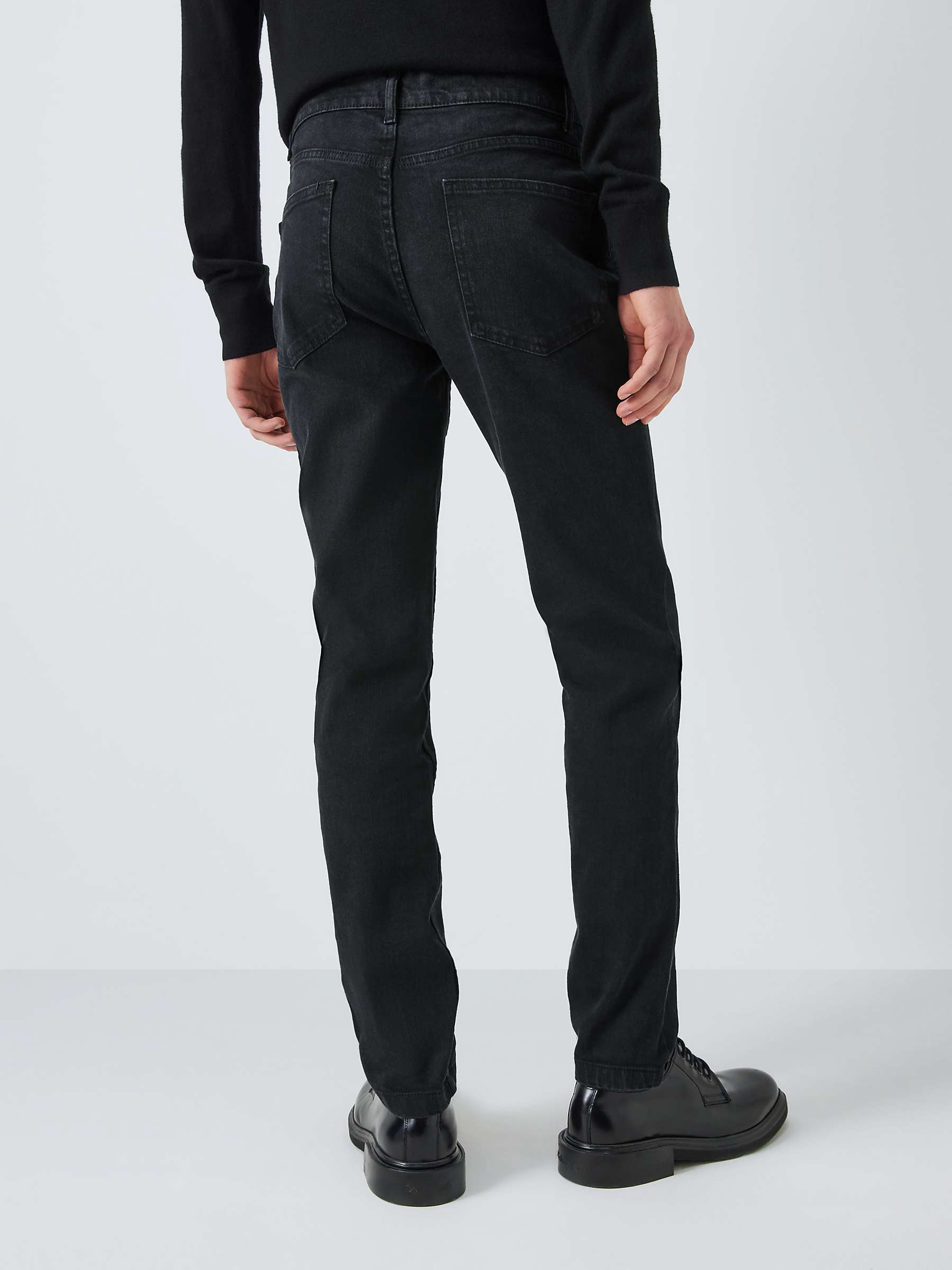 Buy Kin Slim Tapered Fit Denim Jeans, Black Online at johnlewis.com