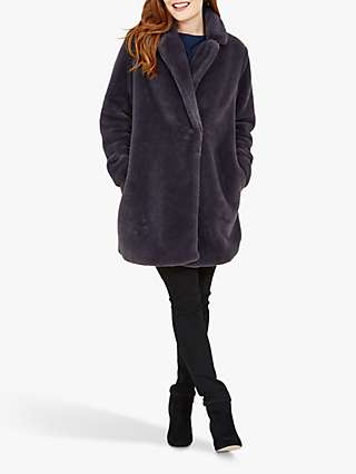 Yumi Faux Fur Mid Length Coat