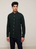 John Lewis & Partners Slim Fit Check Linen Blend Shirt, Blackwatch