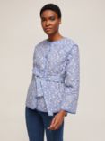 See By Chloé Miranda Floral Quilted Jacket, Blue/White