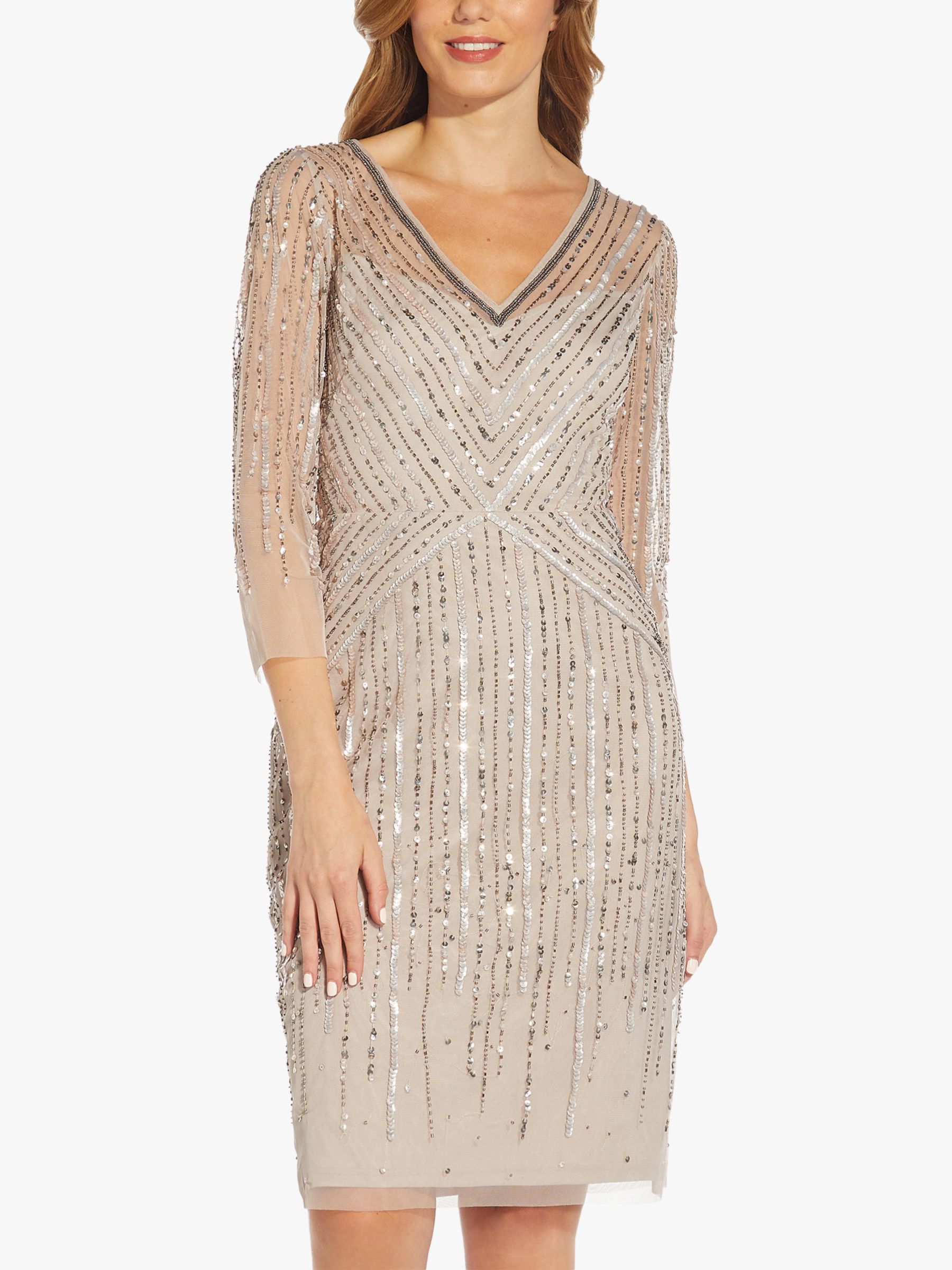 Adrianna Papell Beaded Cocktail Dress ...