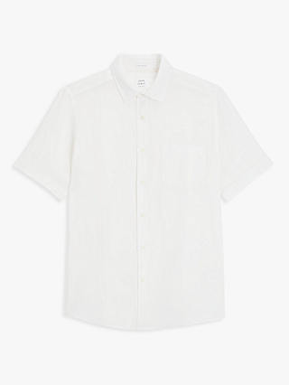 John Lewis Linen Regular Fit Shirt, White at John Lewis & Partners