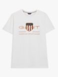 GANT Kids' Organic Cotton Archive Shield Logo Short Sleeve T-Shirt