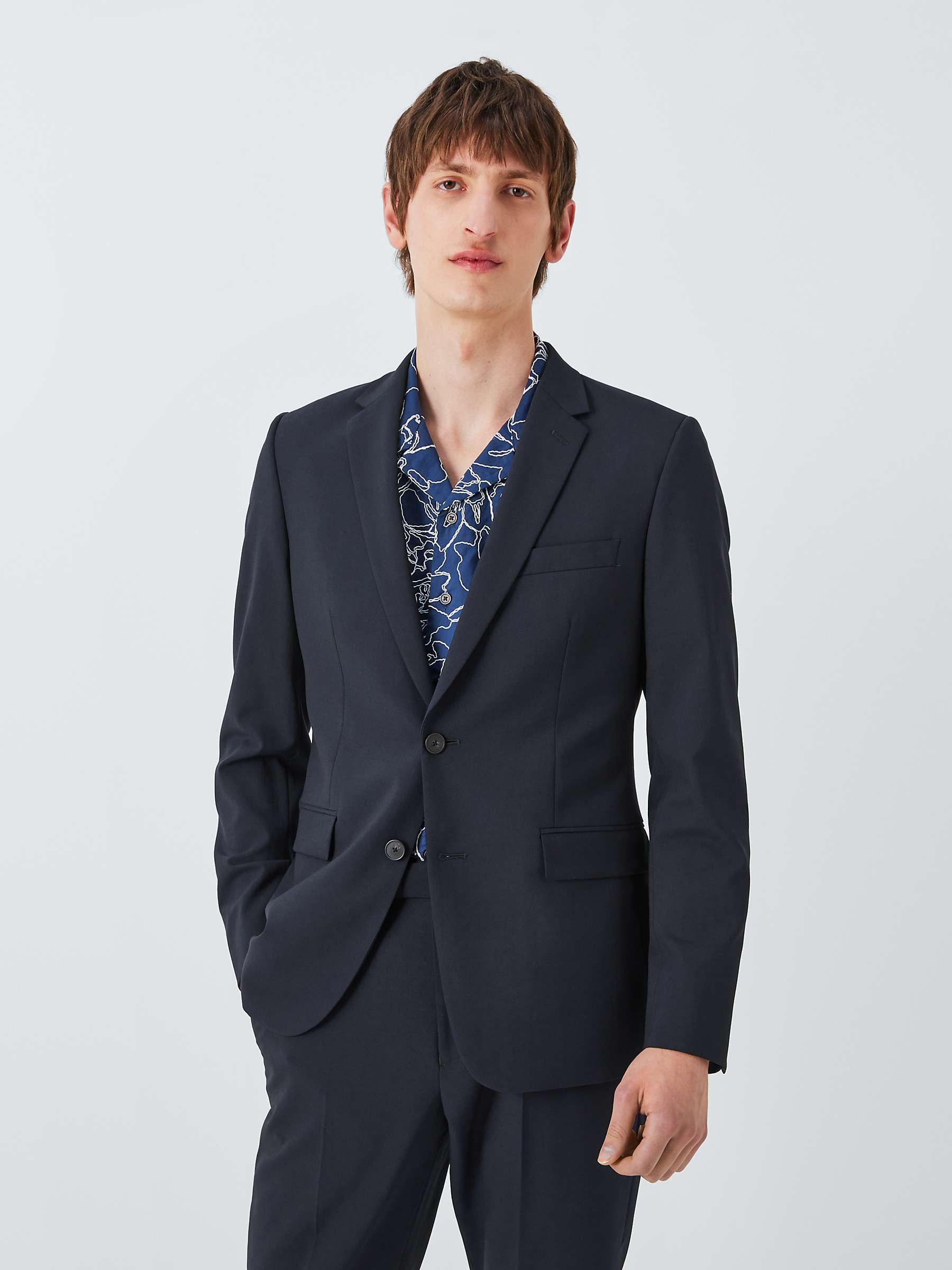Buy Kin Wool Blend Slim Fit Notch Lapel Suit Jacket, Navy Online at johnlewis.com
