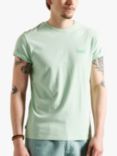 Superdry Organic Cotton Vintage Logo Slim Fit T-Shirt, Spearmint Marl