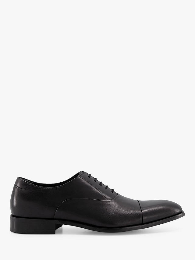 Dune Secrecy Leather Derby Shoes, Black