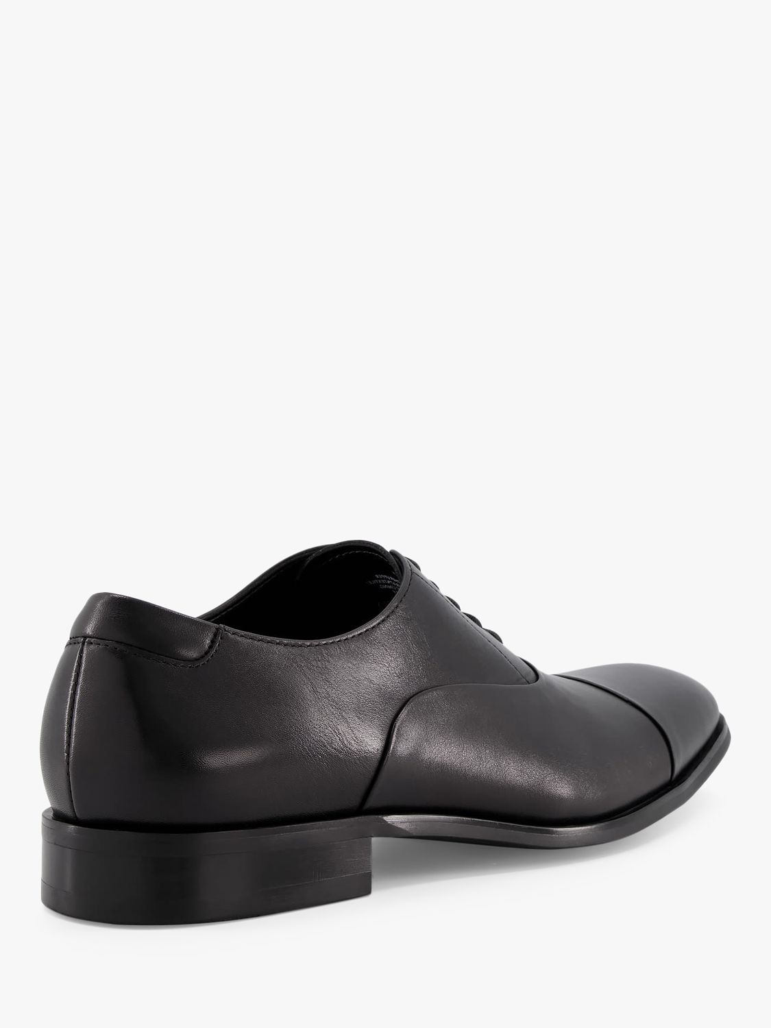 Dune Secrecy Leather Derby Shoes, Black, 7