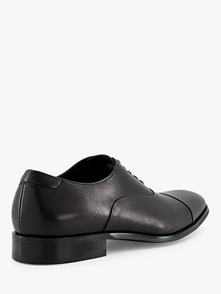 Dune Secrecy Leather Derby Shoes, Black