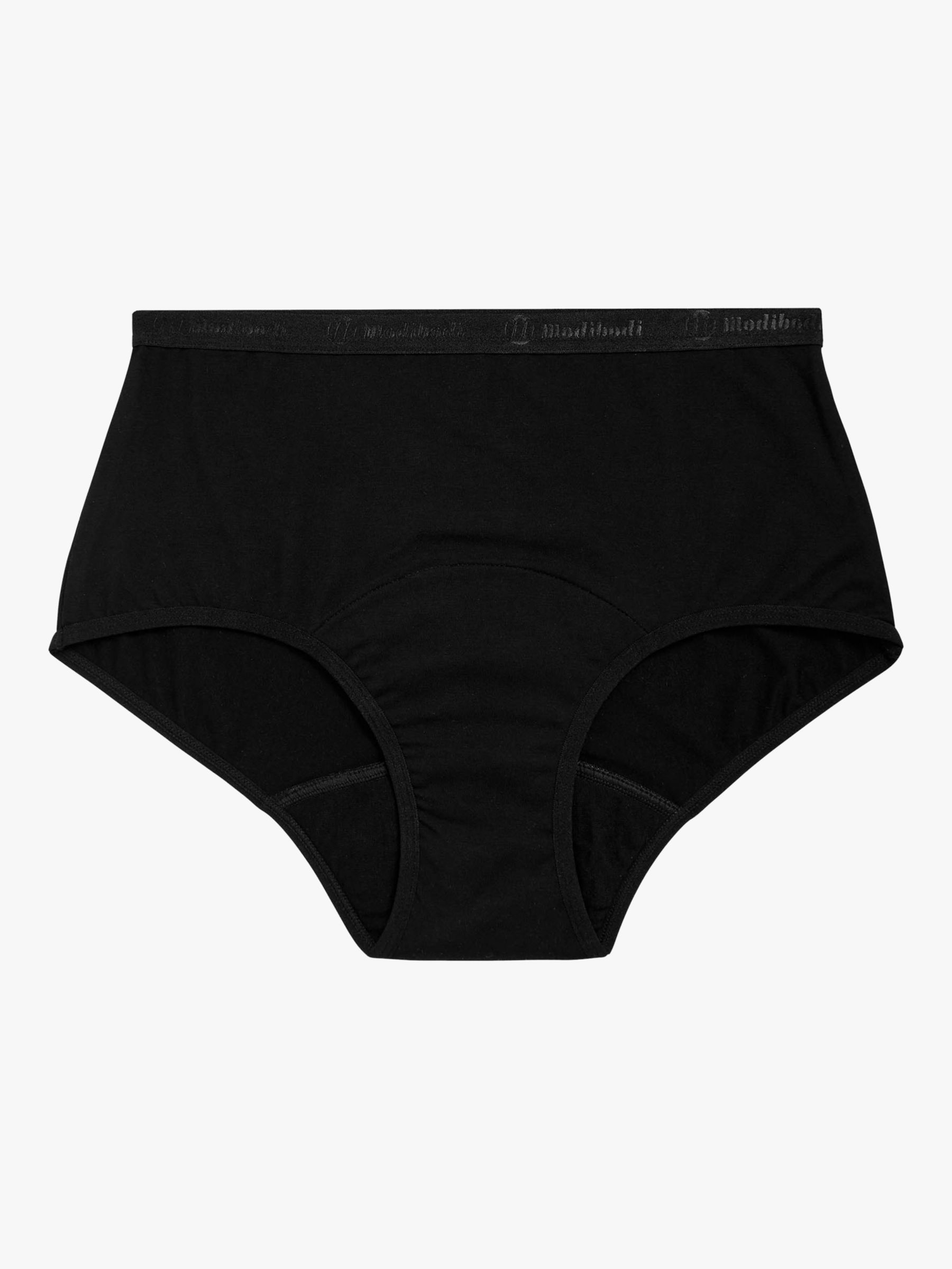 Buy Modibodi Classic Full Brief Moderate to Heavy Absorbency Knickers, Black Online at johnlewis.com