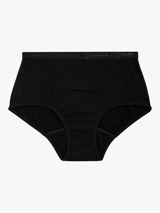 Modibodi Classic Full Brief Moderate to Heavy Absorbency Knickers, Black