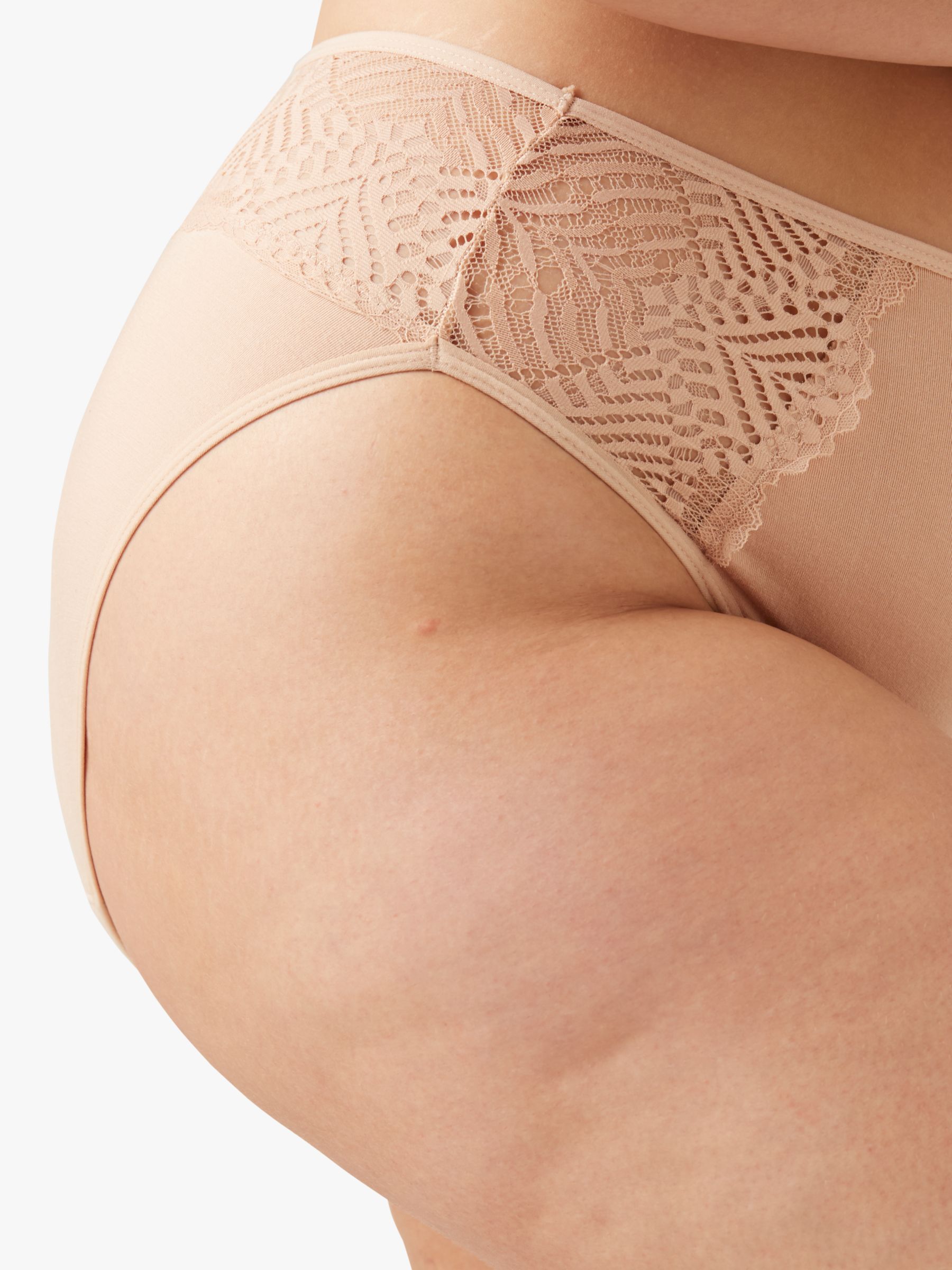 Modibodi Sensual French Cut Moderate to Heavy Absorbency Knickers, Beige