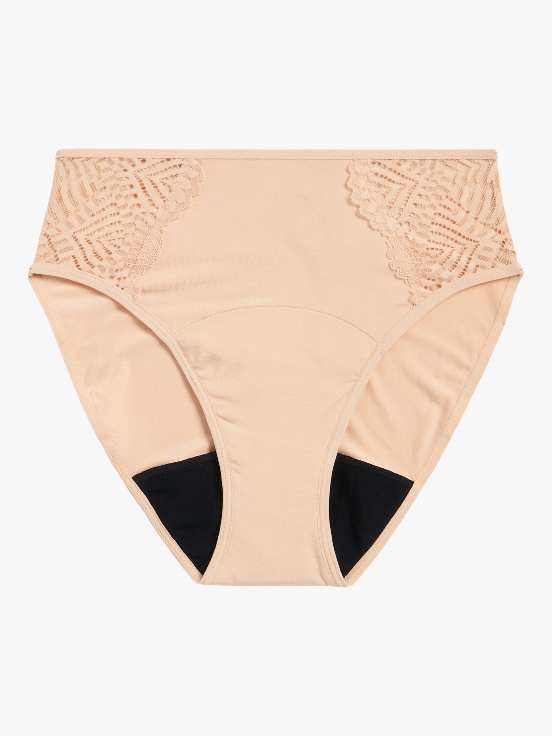 Modibodi Sensual French Cut Moderate to Heavy Absorbency Knickers, Beige at  John Lewis & Partners
