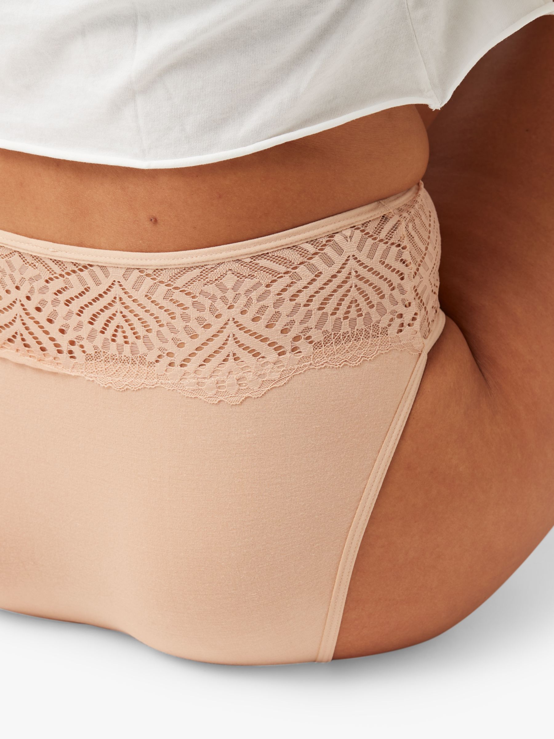 Modibodi Sensual French Cut Moderate to Heavy Absorbency Knickers, Beige at  John Lewis & Partners